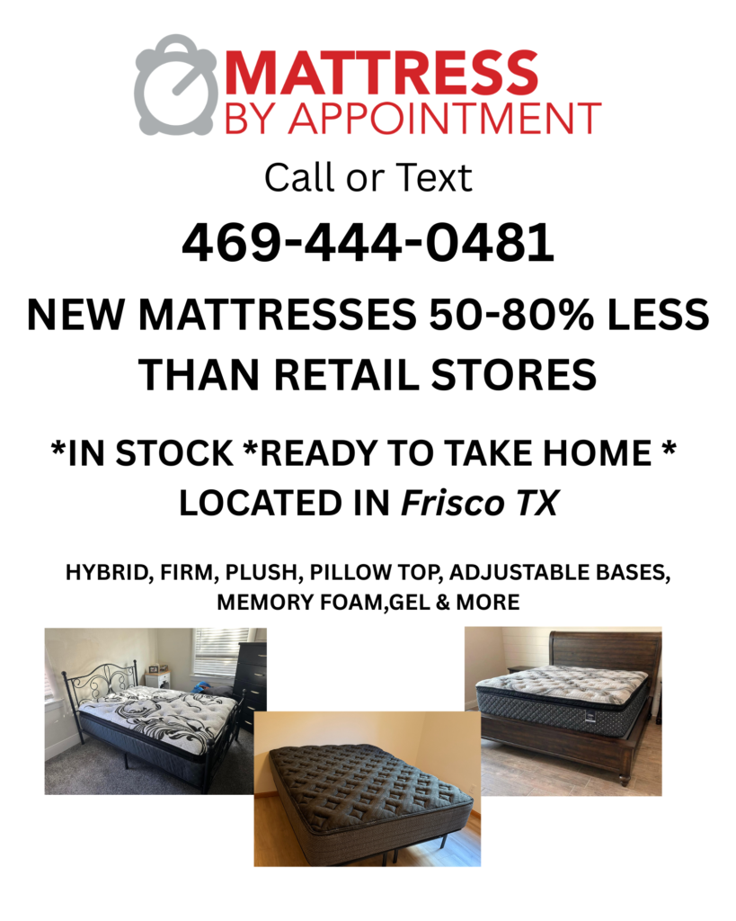 mattress by appointment frisco flyer template 2